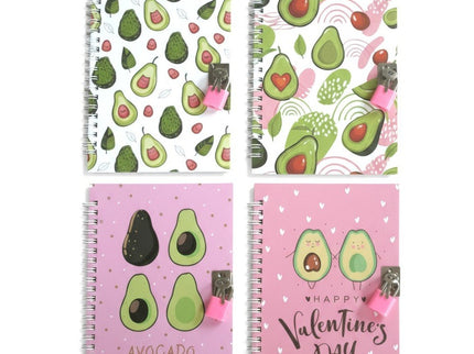 NOTEBOOK AVOCADO CON LUCCHETTO