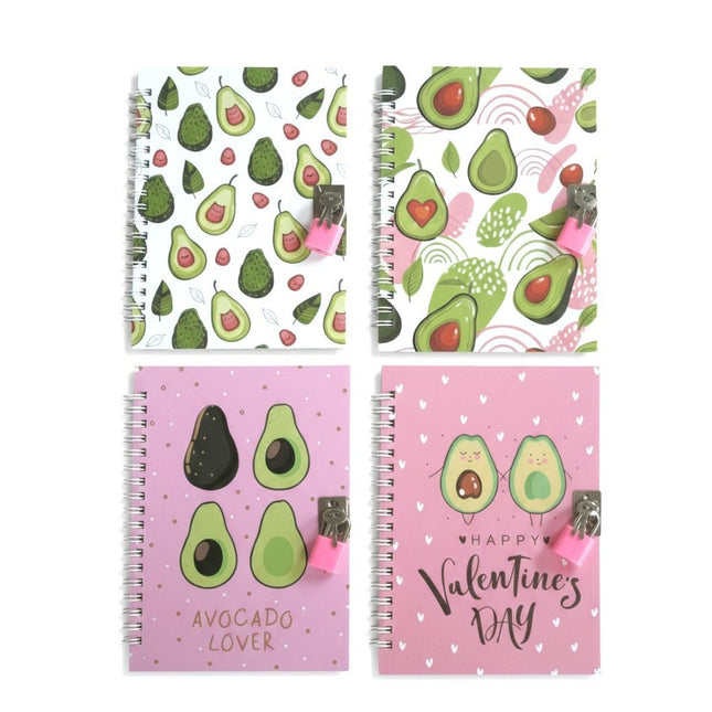 NOTEBOOK AVOCADO CON LUCCHETTO