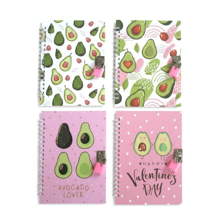 NOTEBOOK AVOCADO CON LUCCHETTO