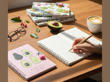 NOTEBOOK AVOCADO CON LUCCHETTO