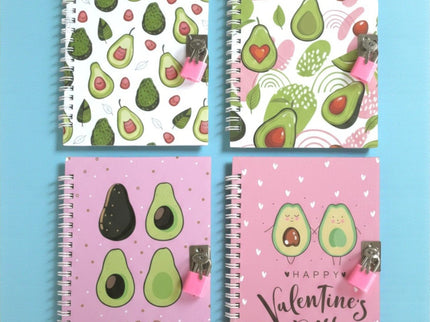 NOTEBOOK AVOCADO CON LUCCHETTO