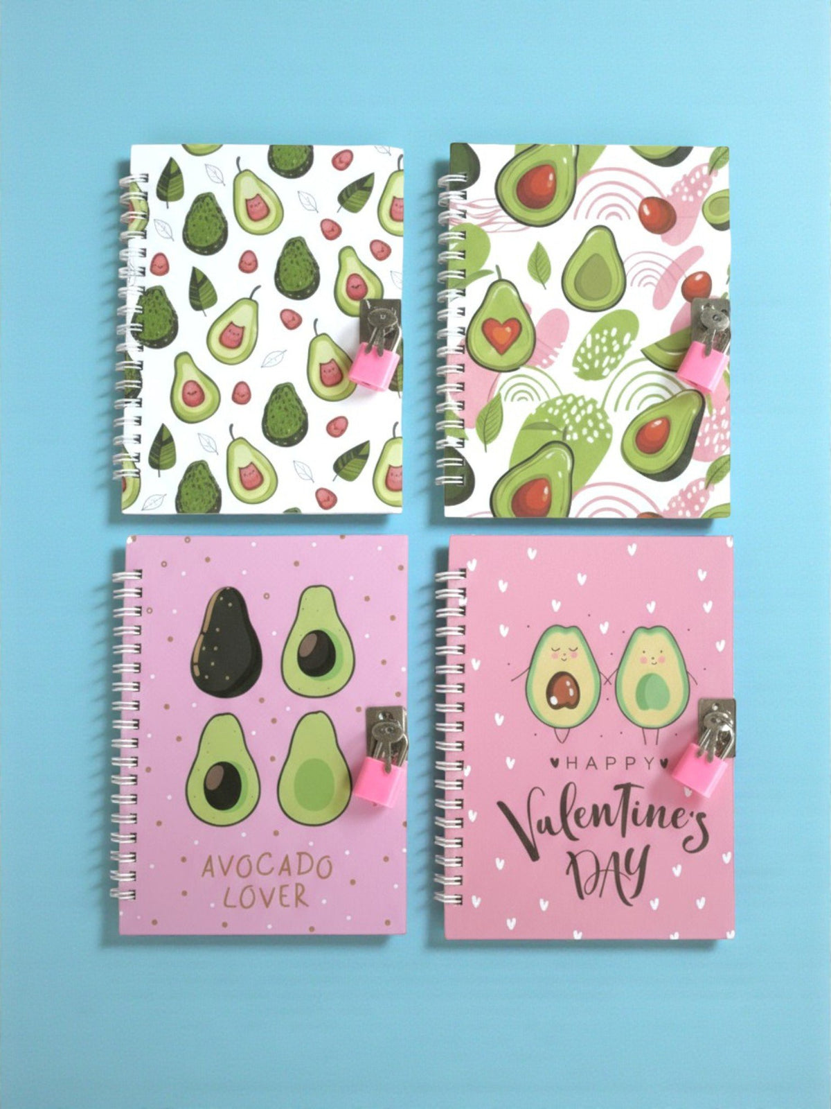 NOTEBOOK AVOCADO CON LUCCHETTO