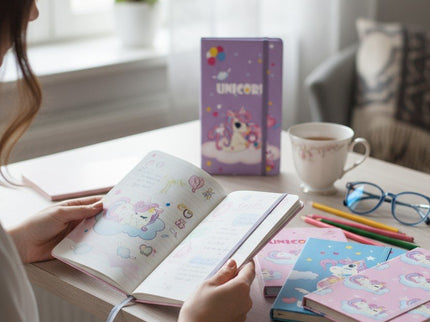 NOTEBOOK A6 CON LACCIO UNICORNO