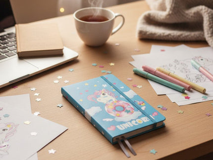 NOTEBOOK A6 CON LACCIO UNICORNO