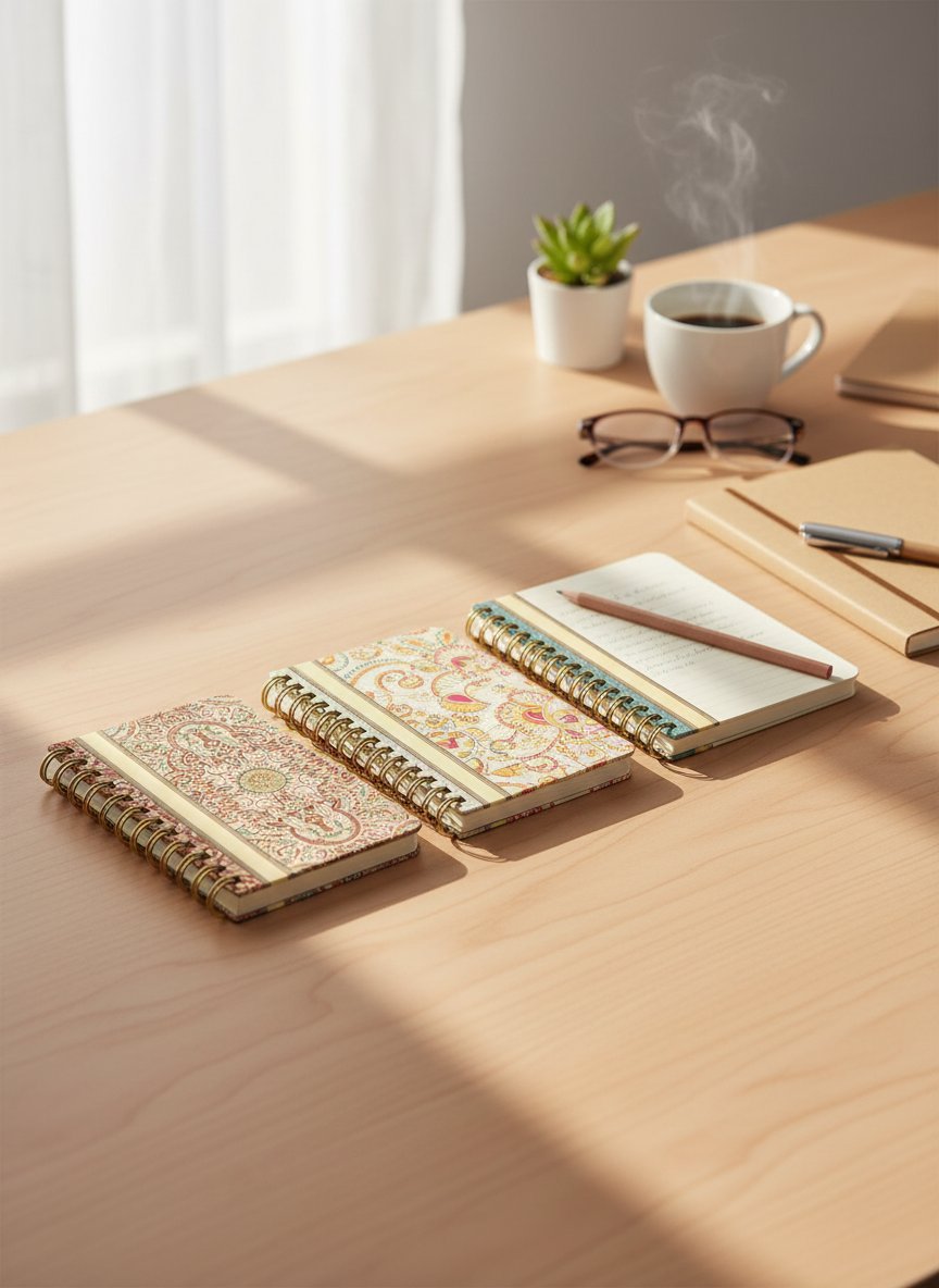 NOTEBOOK SPIRALE A6 KASHIMIRE