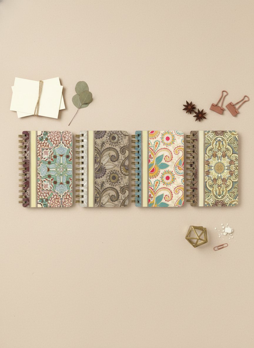 NOTEBOOK SPIRALE A6 KASHIMIRE