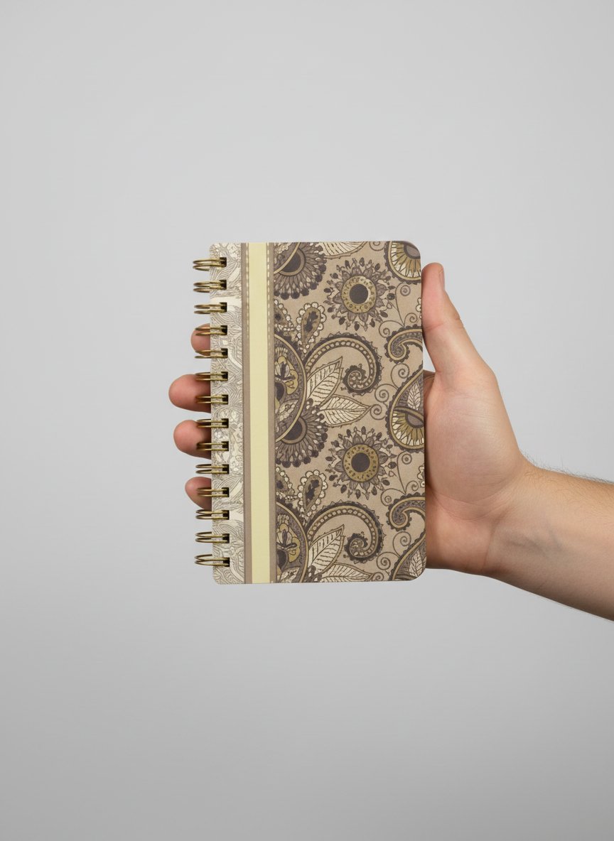 NOTEBOOK SPIRALE A6 KASHIMIRE
