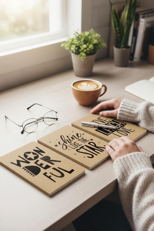 NOTEBOOK A5 BLACK IN BLACK