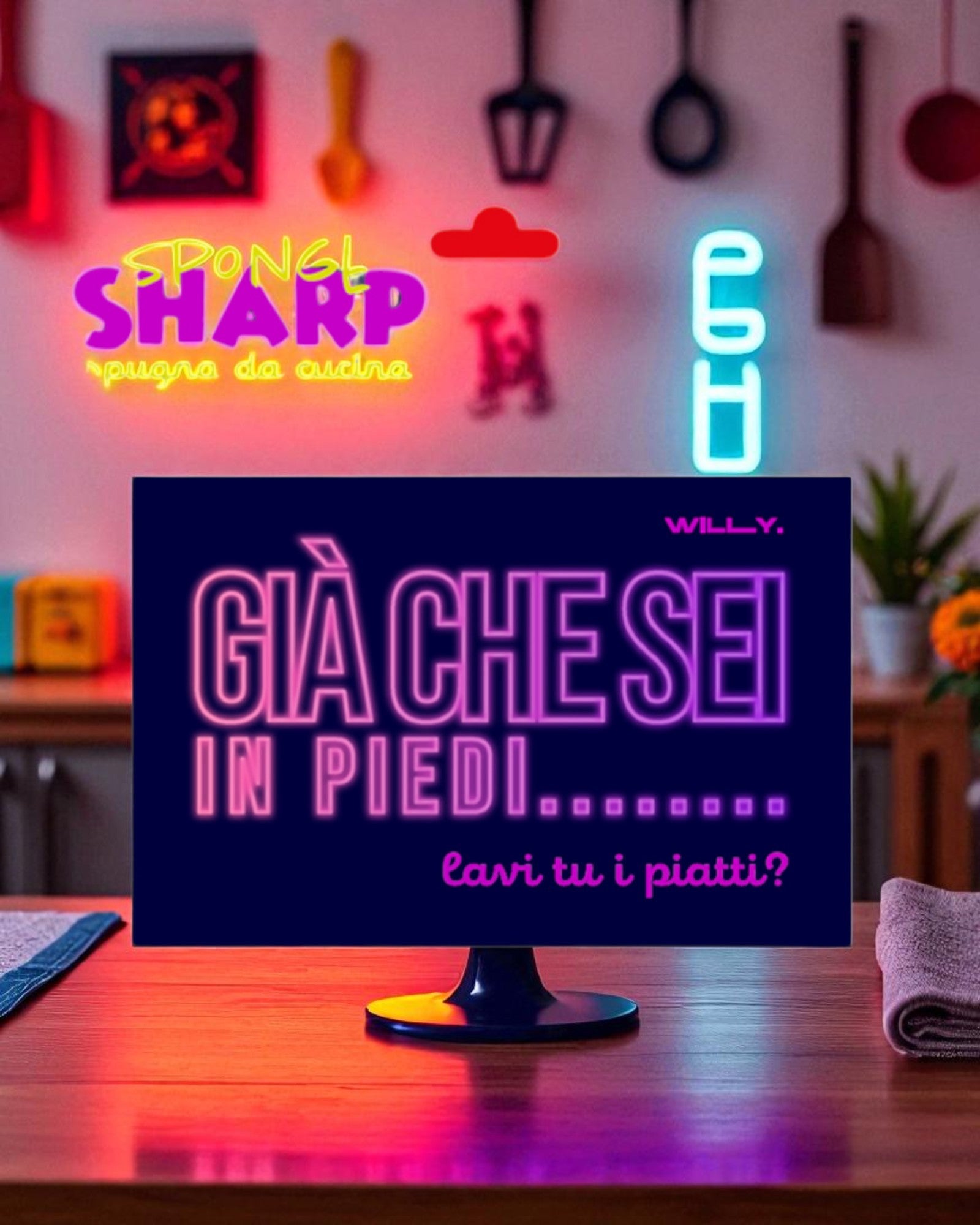 SPUGNA DA CUCINA SCRITTE