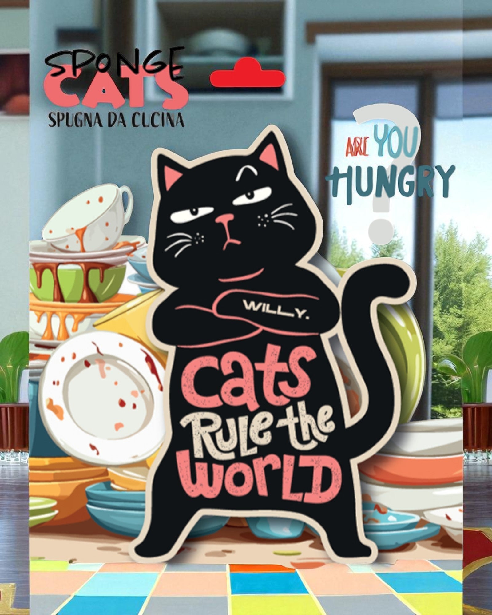 SPUGNA DA CUCINA GATTO