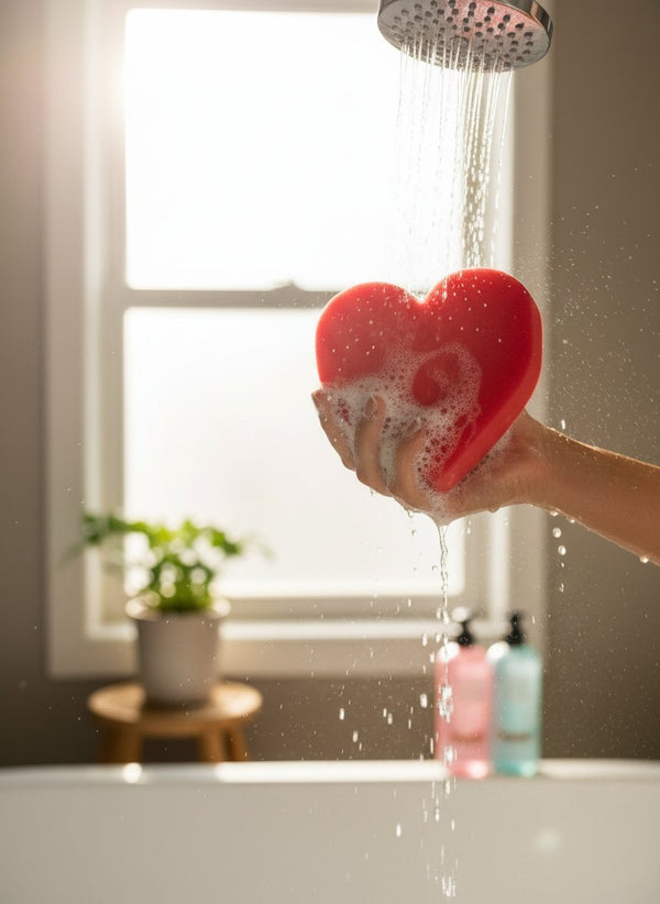 SPUGNA DA BAGNO CUORE