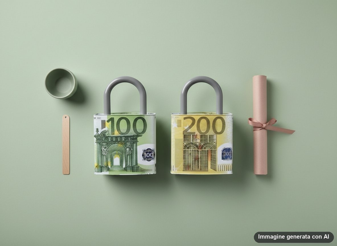 SALVADANAIO LUCCHETTO EURO