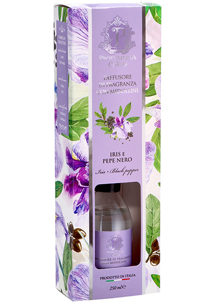DIFFUSORE FRAGRANZE 250ML IRIS  PEPE NERO