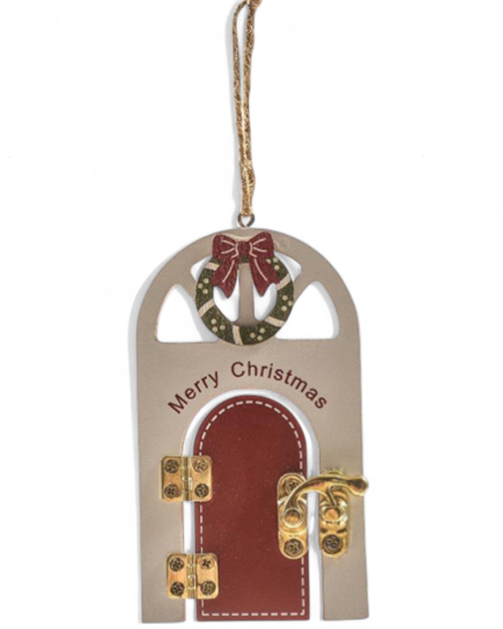 DECORAZIONE LEGNO PER ALBERO DOOR XMAS