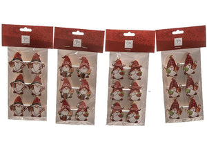 SET 6 MOLLETTE SANTA XMAS