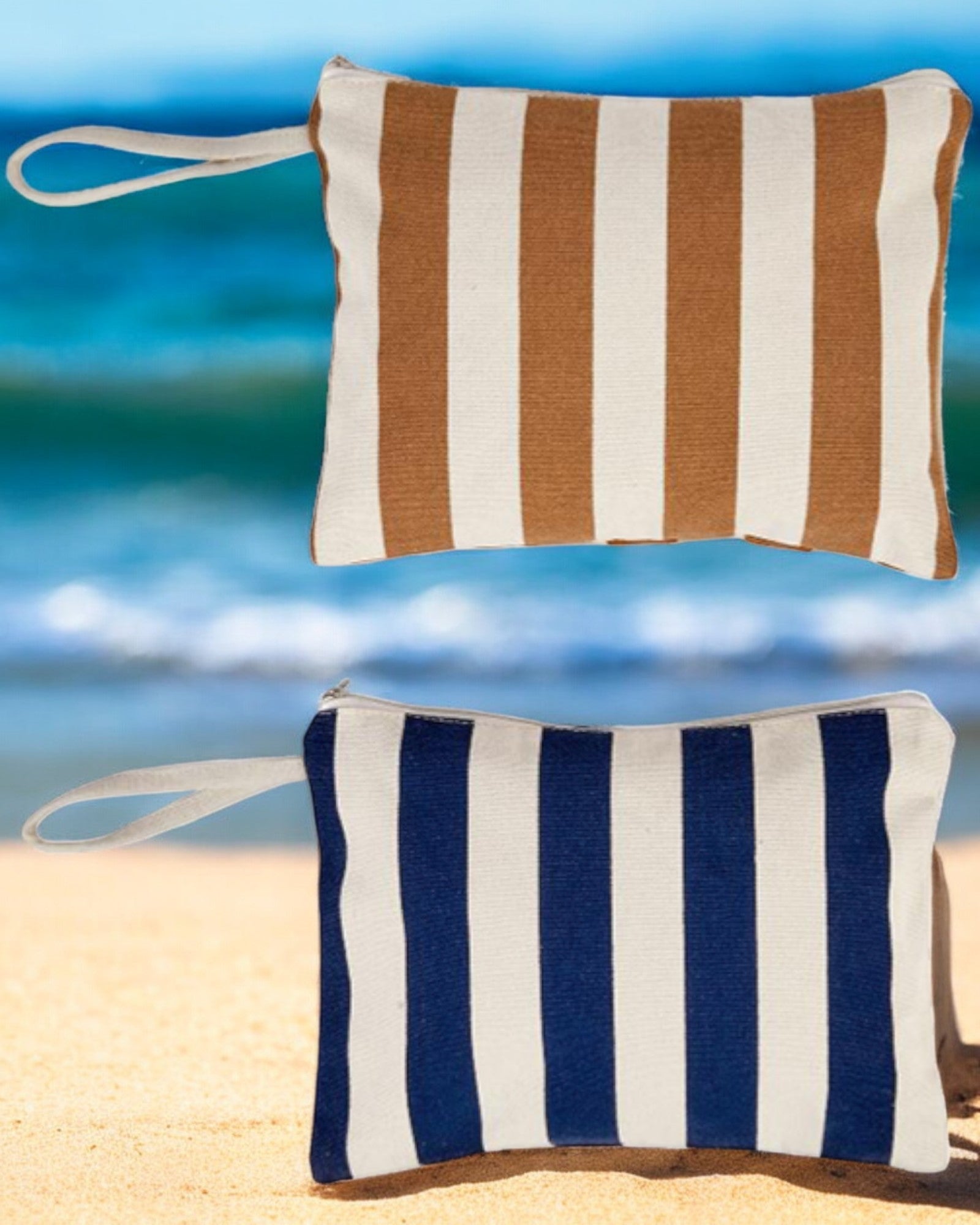 POCHETTE STRIPES SEA