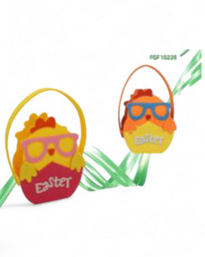 CESTINO FELTRO PULCINO PASQUA