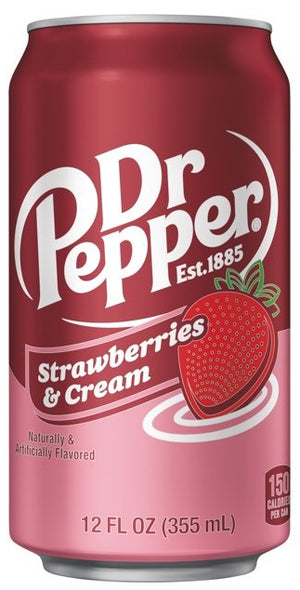 DR PEPPER CREAM AND STRAWBERRY  355 ML.