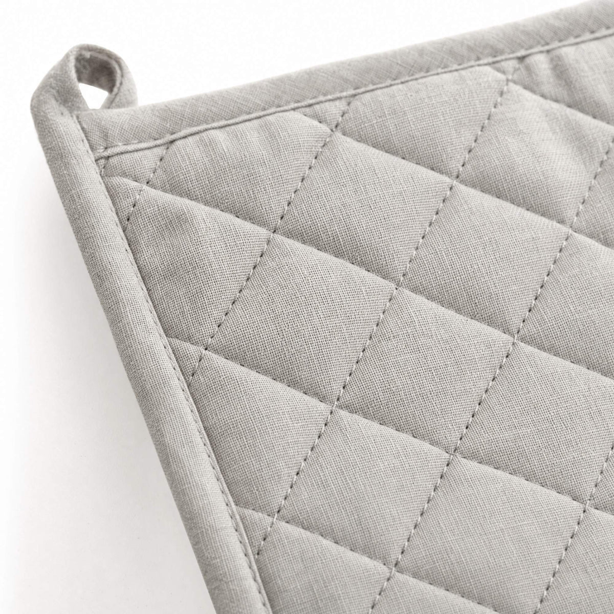 Presina cucina trapuntata a rombi in cotone, disponibile in grigio, blu, bordeaux e verde, misura 20x20 cm