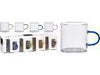 4 TAZZINE CAFFE VETRO 70ML
