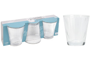 SET 3 BICCHIERI ACQUA 230ML IN VETRO