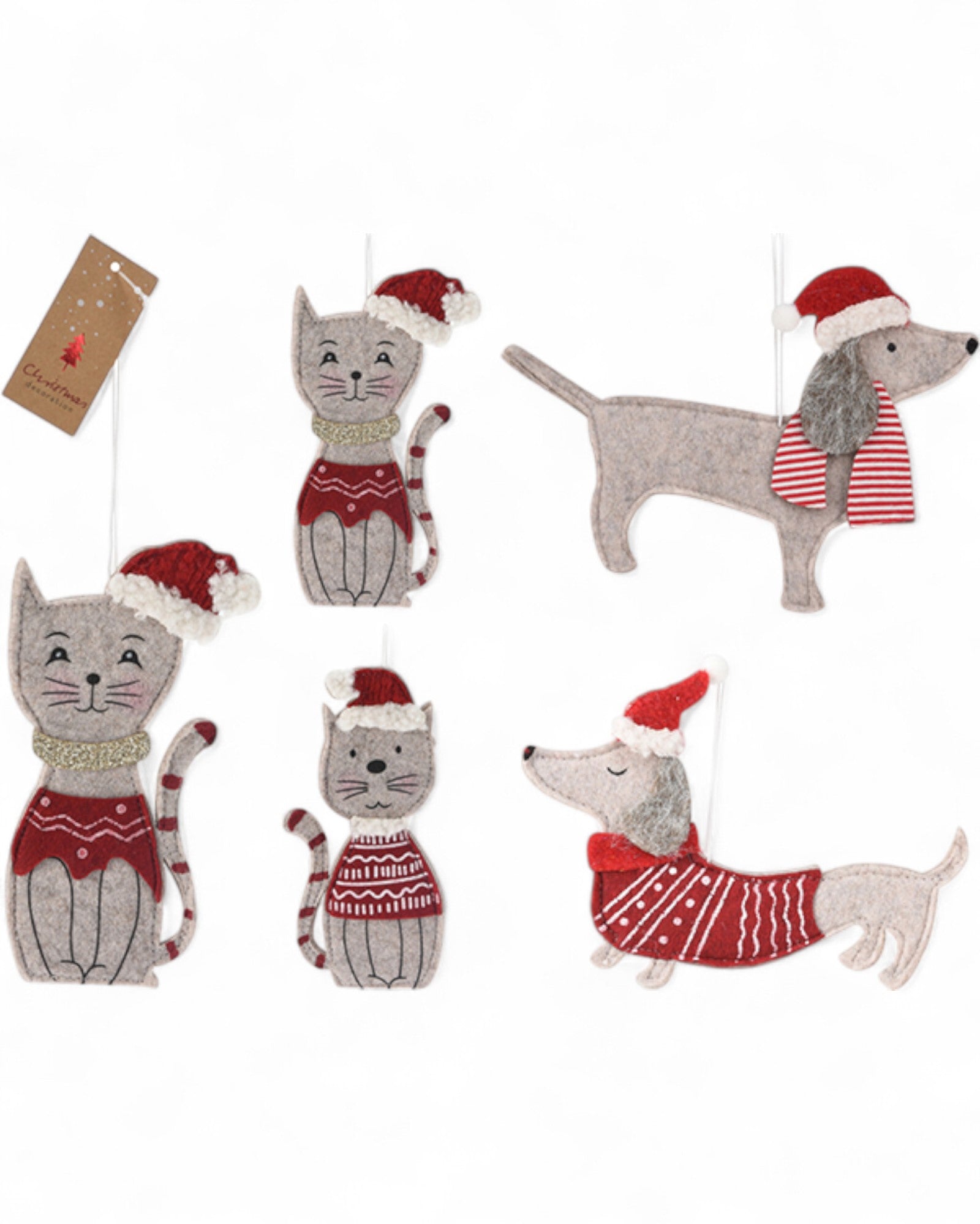 DECORAZIONE VELLUTO PER ALBERO XMAS