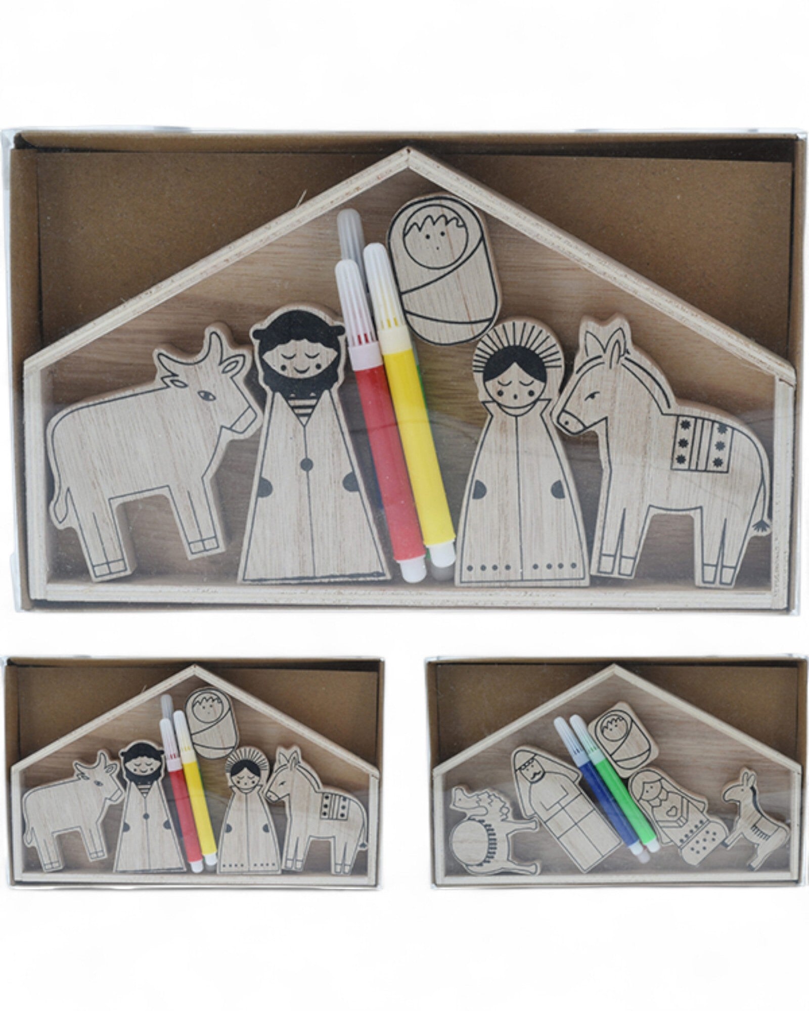 KIT 9PZ PITTURA PRESEPE XMAS