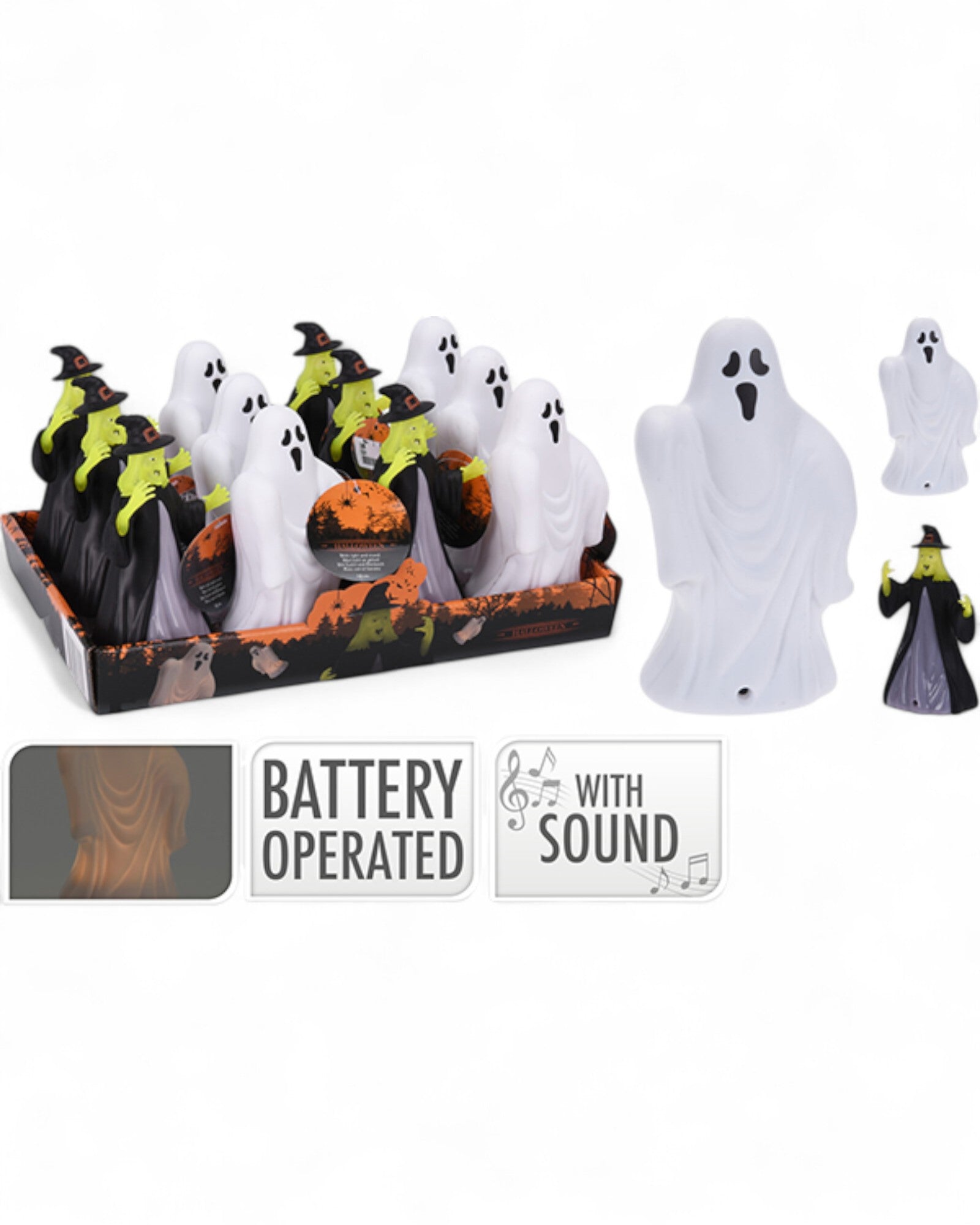 DECORAZIONE HALLOWEEN CON LED E SUONI