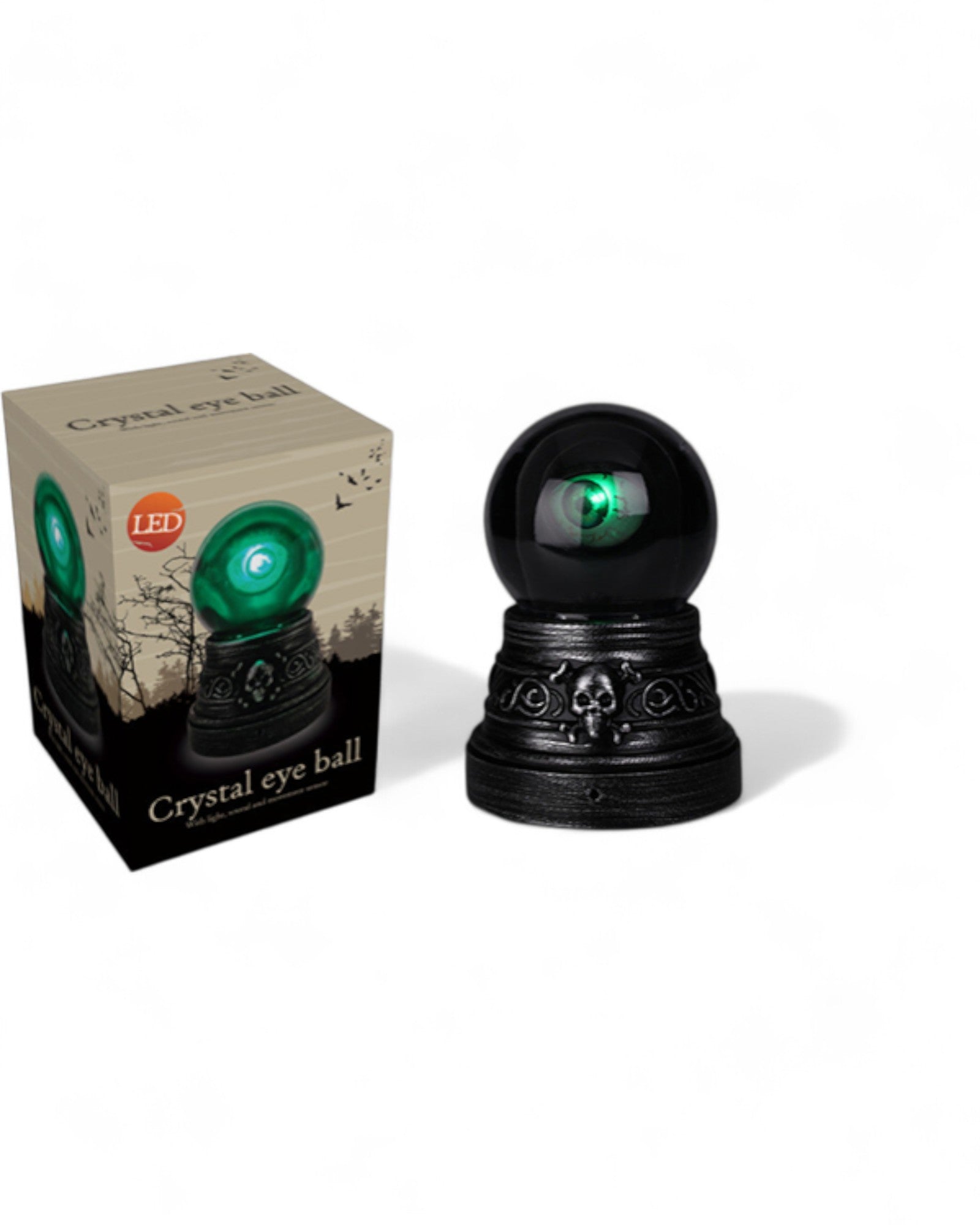 DECORAZIONE PALLA HALLOWEEN CON LED E SUONI