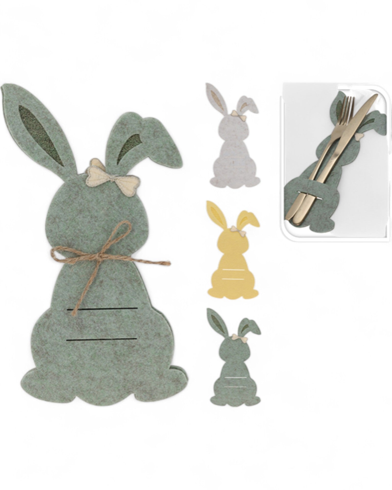 SET 4 PORTAPOSATE CONIGLIO EASTER