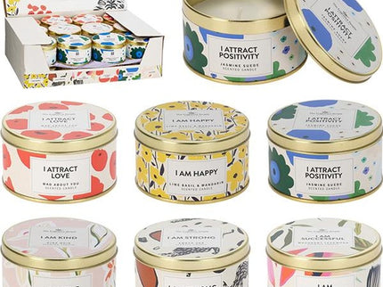 CONTENITORE CON CANDELA PROFUMATA