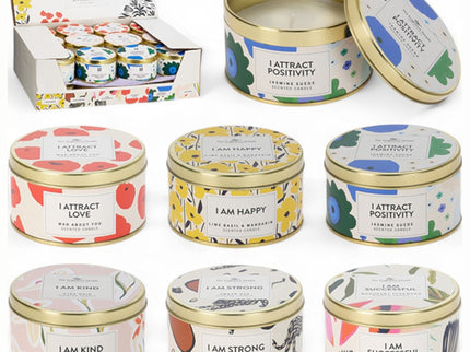 CONTENITORE CON CANDELA PROFUMATA