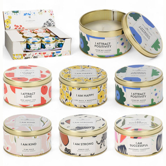 CONTENITORE CON CANDELA PROFUMATA