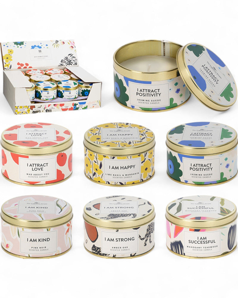 CONTENITORE CON CANDELA PROFUMATA