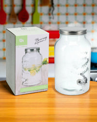 CARAFFA VETRO CON RUBINETTO 5,5L