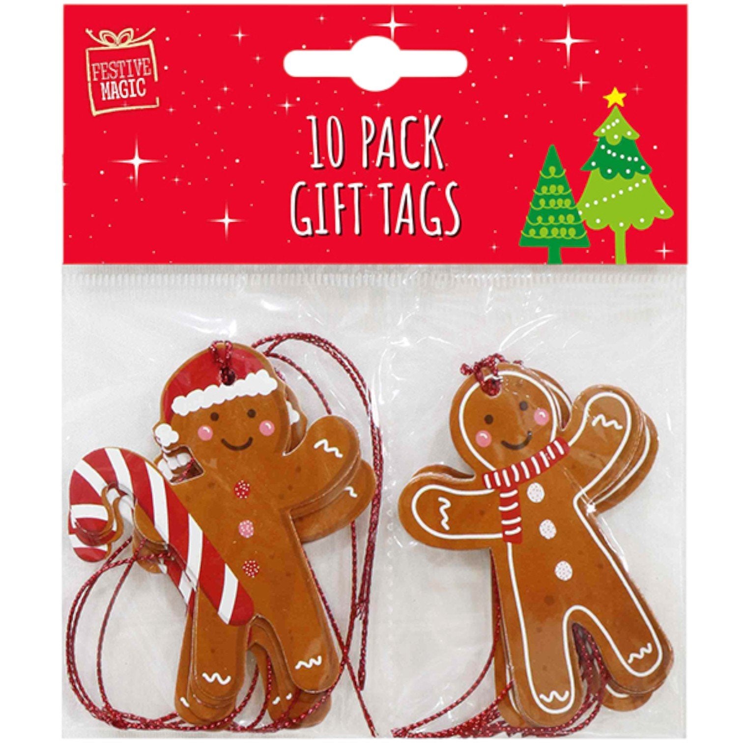 SET 10 TAG PER REGALI GINGERBREAD