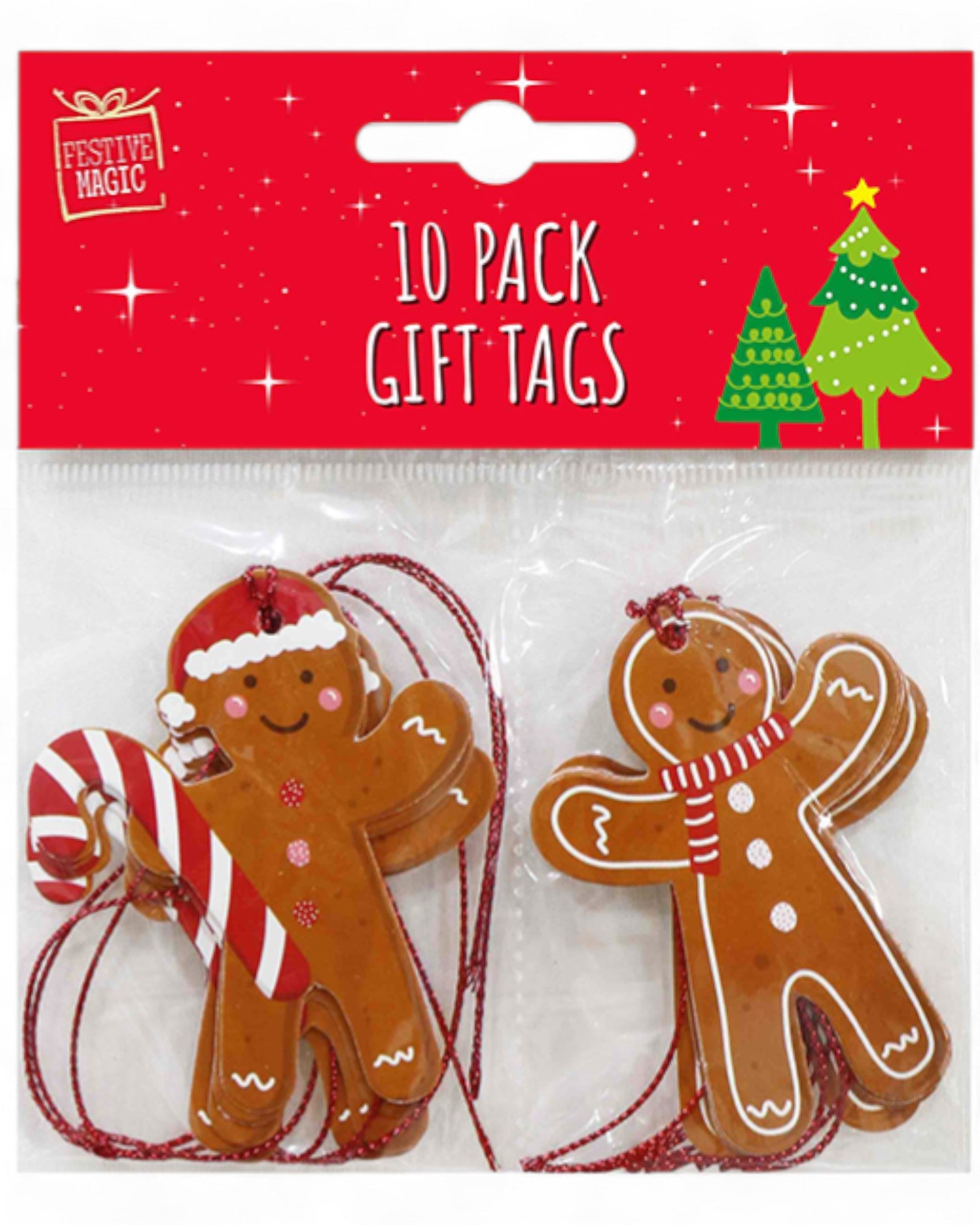 SET 10 TAG PER REGALI GINGERBREAD