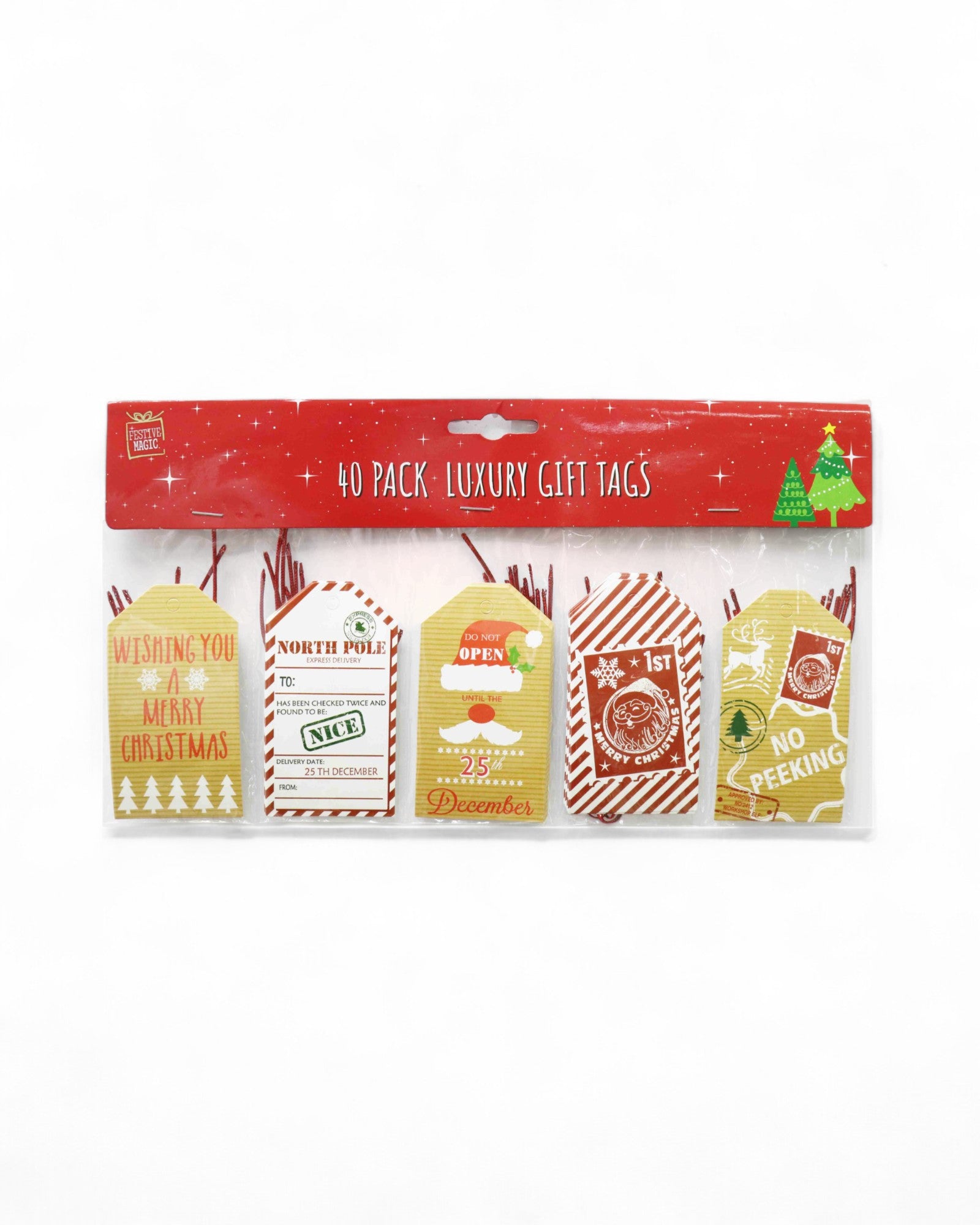SET 40 TAG PER REGALI XMAS