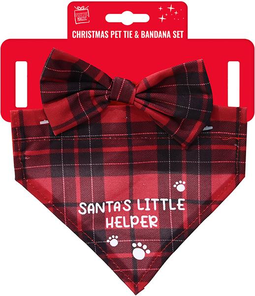 KIT BANDANA PAPILLON PETS SMALL XMAS