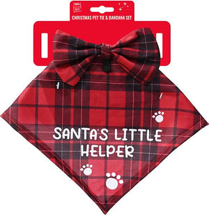KIT BANDANA PAPILLON PETS MEDIUM XMAS