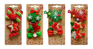 SET 3 MOLLETTE CAPELLI XMAS