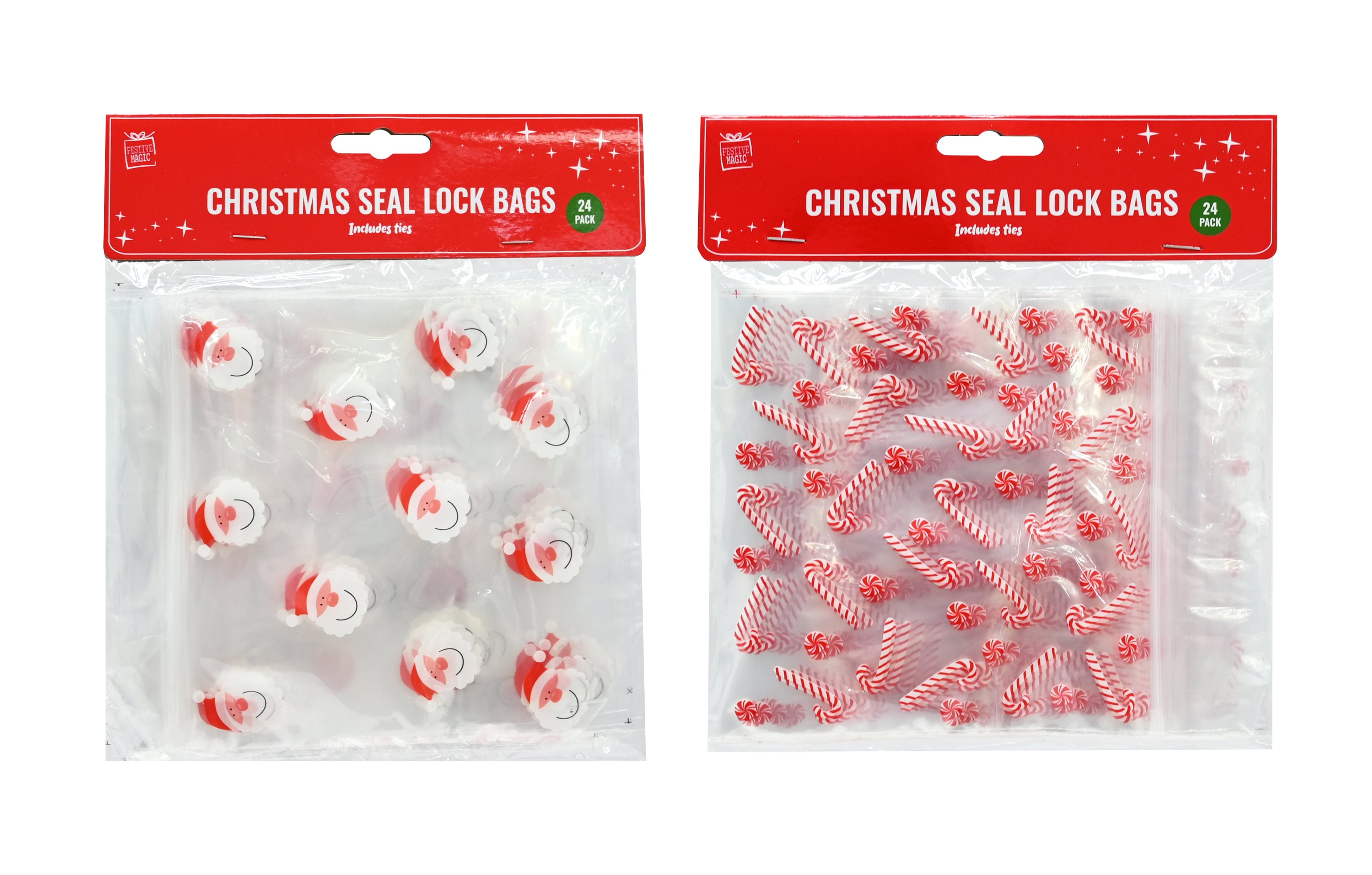 SET 24 SACCHETTINI ERMETICI XMAS