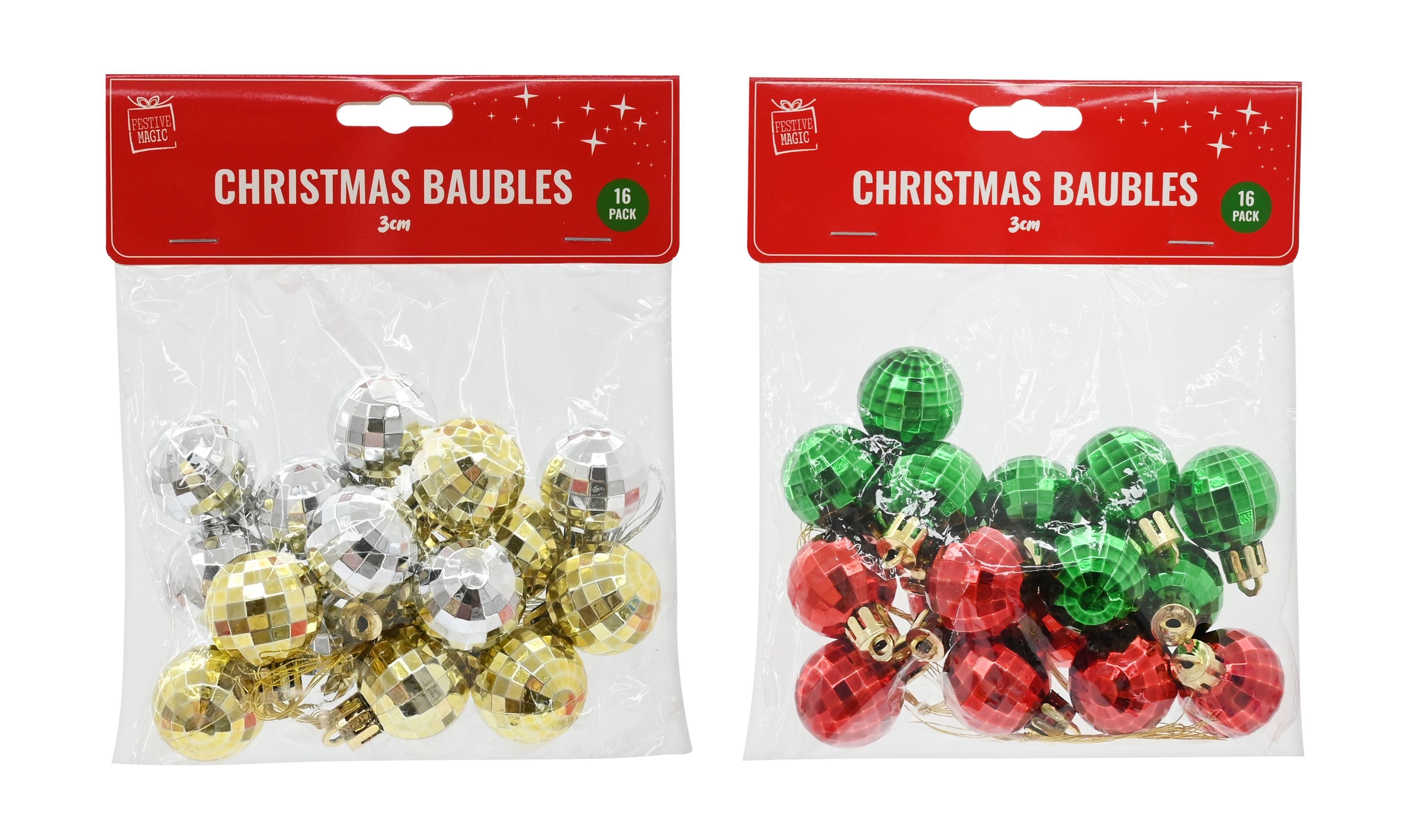 SET 16 PALLINE ALBERO XMAS