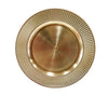 SOTTOPIATTO METALLIZZATO RIGATO CHAMPAGNE
