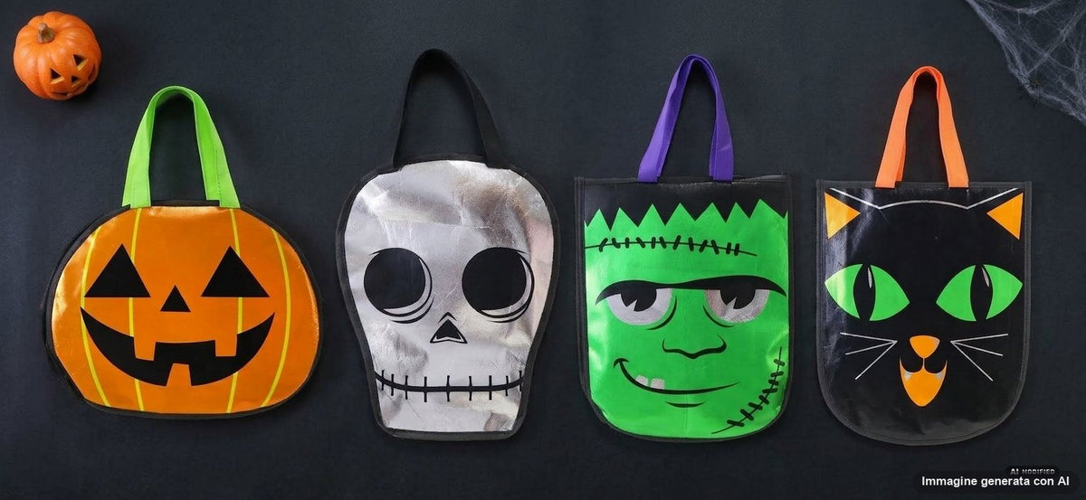 SHOPPER METALLIZZATA HALLOWEEN