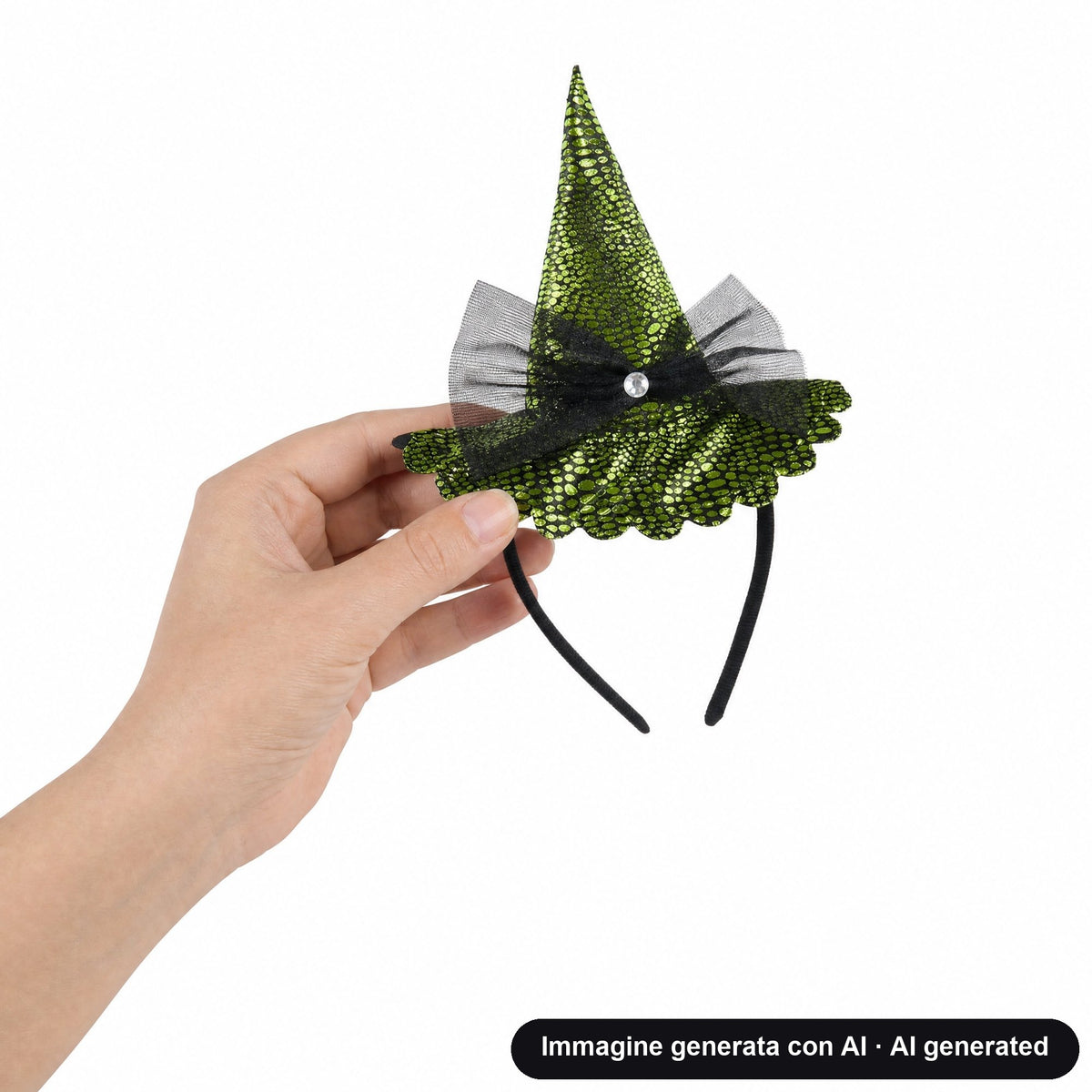 MINI CAPPELLO STREGA CERCHIETTO