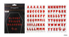 STICKER LETTERE INSANGUINATE