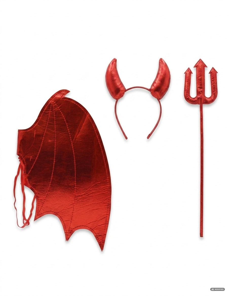 SET ACCESSORI DIAVOLO BAMBINO