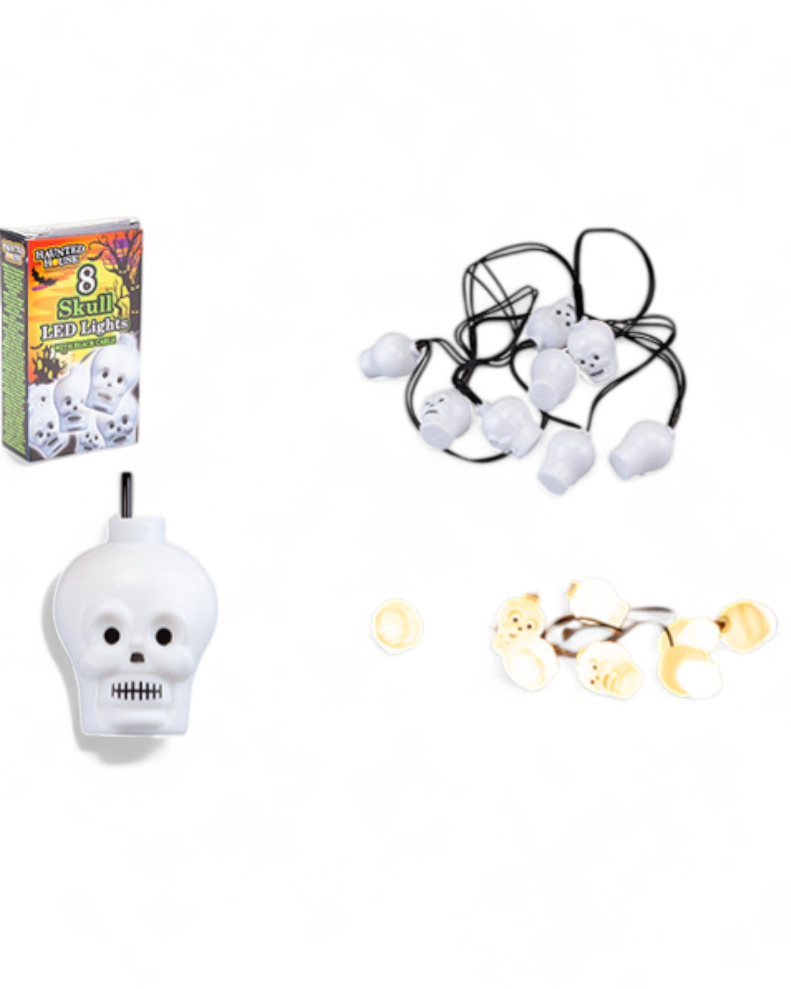 FILO 8 LUCI LED TESCHI HALLOWEEN