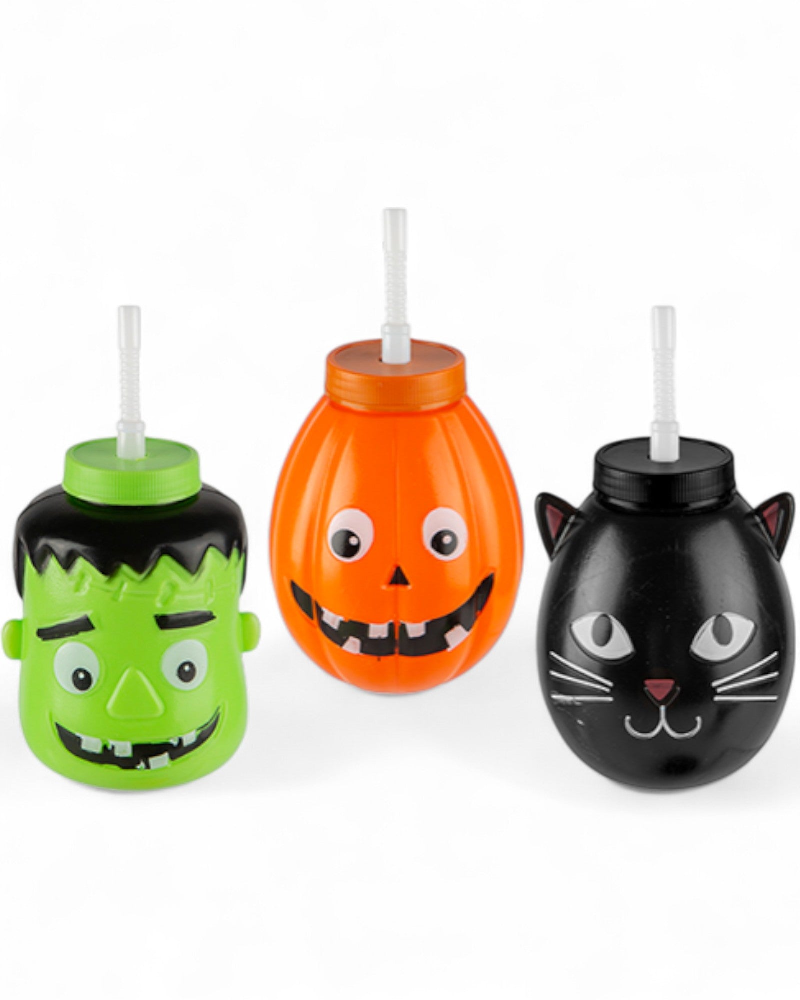 BICCHIERE CON CANNUCCIA HALLOWEEN